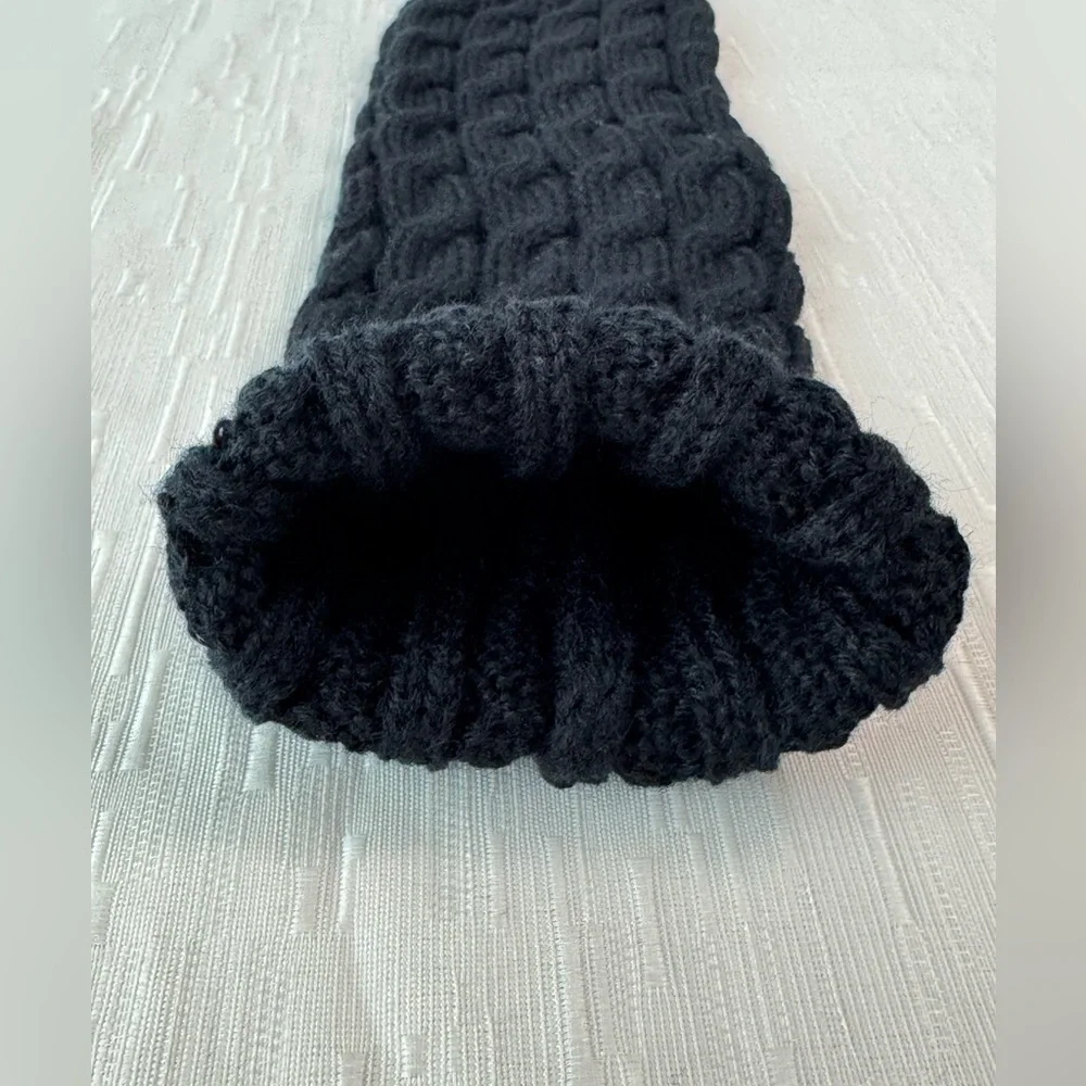 Black Cable Knit Leg Warmers | Little & Young Girls | NWOT | Winter
